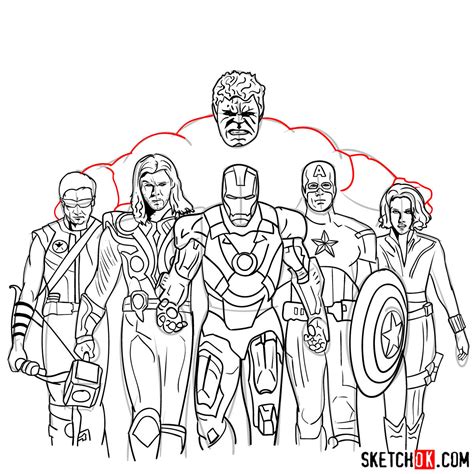 how to draw the avengers.
